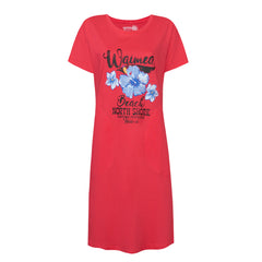 NŐI RÖVID UJJÚ RUHA 100% PAMUT - TROPICA