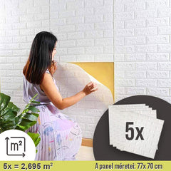 BRICKWALL® – 3D ÖNTAPADÓS TAPÉTA (77 cm x 70 cm)