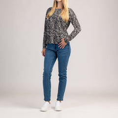 VIVA  - NŐI 100% PAMUT HOSSZÚ UJJÚ PÓLÓ