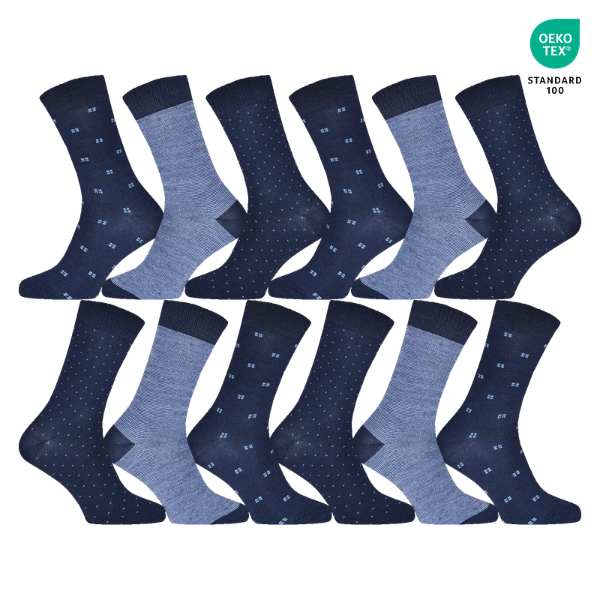COTTONELITE™ – OEKO-TEX TANÚSÍTVÁNNYAL RENDELKEZŐ 3 AZ 1-BEN PRÉMIUM PAMUT ZOKNI (3 DARABOS CSOMAG)