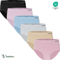 BAMBOOMIDI™ – VARRÁS NÉLKÜLI BAMBUSZ MIDI ALSÓNEMŰ 6 AZ 1-BEN (6 DARABOS CSOMAG)