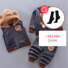 KÉK-BARNA + KÉT PÁR ZOKNI