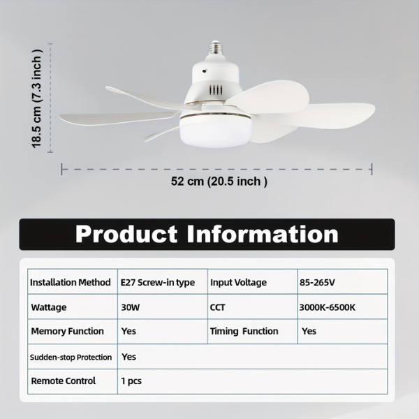 BREEZELITE™ - MENNYEZETI VENTILÁTOR VILÁGÍTÁSSAL