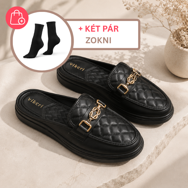 ELEVIA™ - NŐI PAPUCS PUHA TALPAL ÉS JELLEMZŐ MAGASSÁGGAL, EGÉSZ NAPOS KÉNYELMES