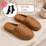 ELEVIA™ - NŐI PAPUCS PUHA TALPAL ÉS JELLEMZŐ MAGASSÁGGAL, EGÉSZ NAPOS KÉNYELMES