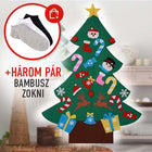 KARÁCSONYFA + HÁROM PÁR BAMBUSZ ZOKNI