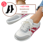 PIROS + KÉT PÁR BAMBUSZ ZOKNI