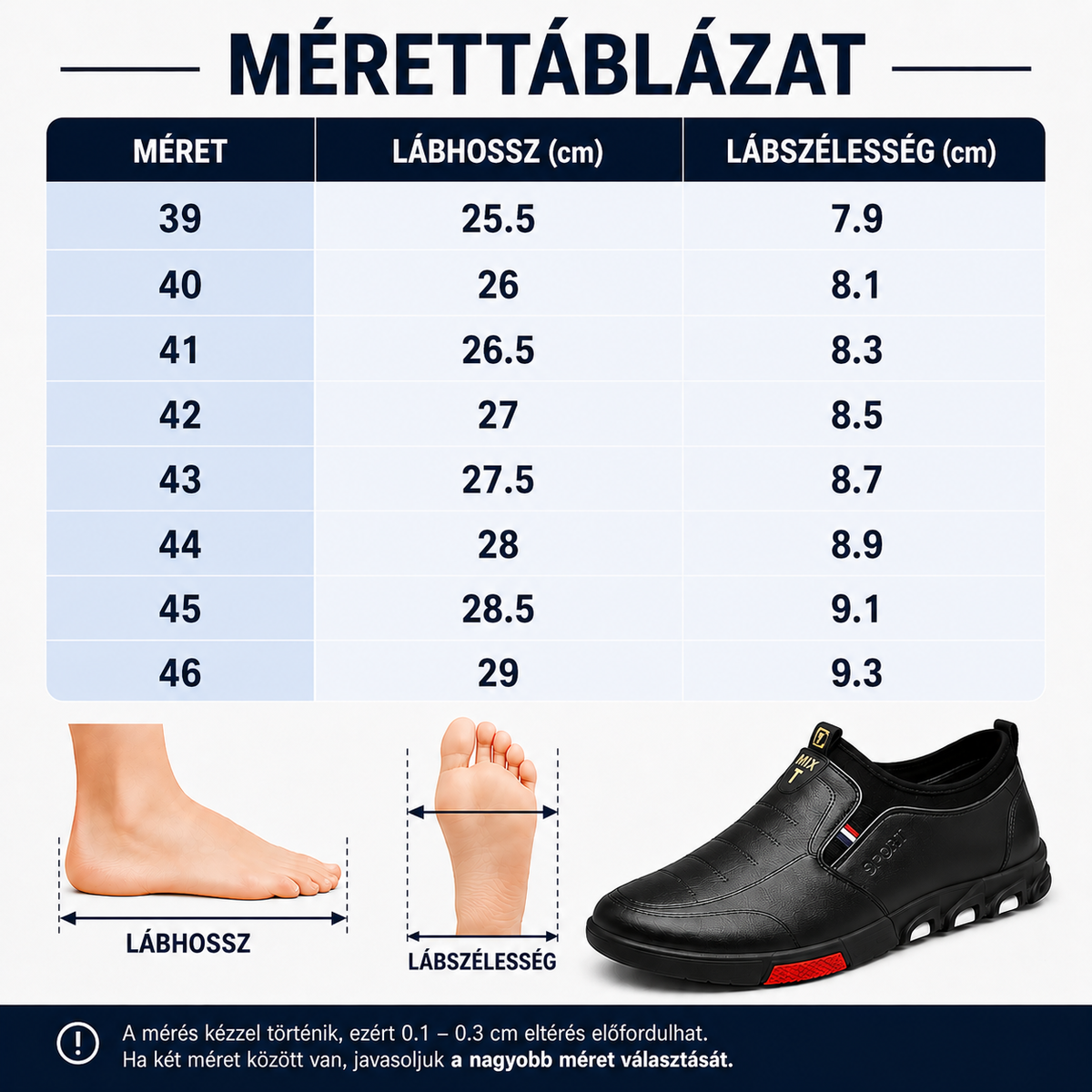 MAVOREX™ - FÉRFI ELEGÁNS CIPŐ CSÚSZÁSGÁTLÓ TALPPAL