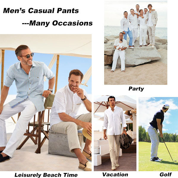 RELAXBREEZE™ - FÉRFI LEN NADRÁG