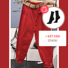 PIROS + KÉT PÁR ZOKNI