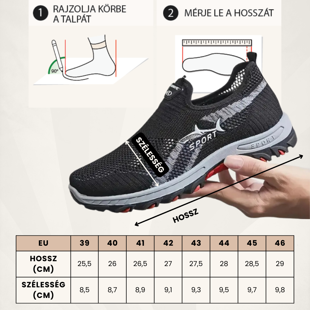 EXOVENT – KÖNNYŰ ÉS LÉLEGZŐ FÉRFI CIPŐK MINDENNAPRA