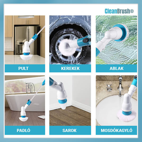 CLEANBRUSH® VEZETÉK NÉLKÜLI TISZTÍTÓKEFE