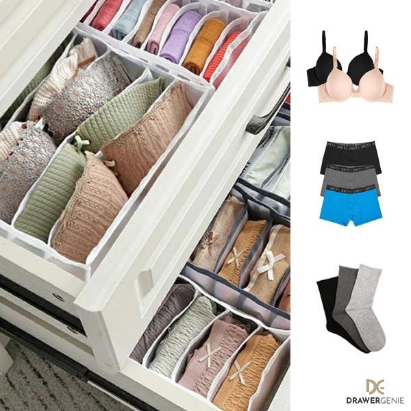 DRAWERGENIE® - 3 RÉSZES RUHARENDSZEREZŐ SZETT 1+1 GRÁTISZ