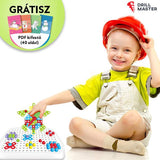 DRILLMASTER® – OKTATÓ DIY GYEREK KÉSZLET ELEMES FÚRÓVAL
